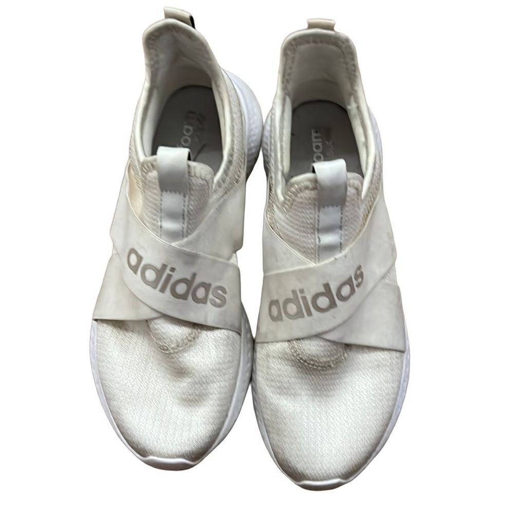 Adidas Cloudfoam Cream Color Slip On Sneakers - image 2